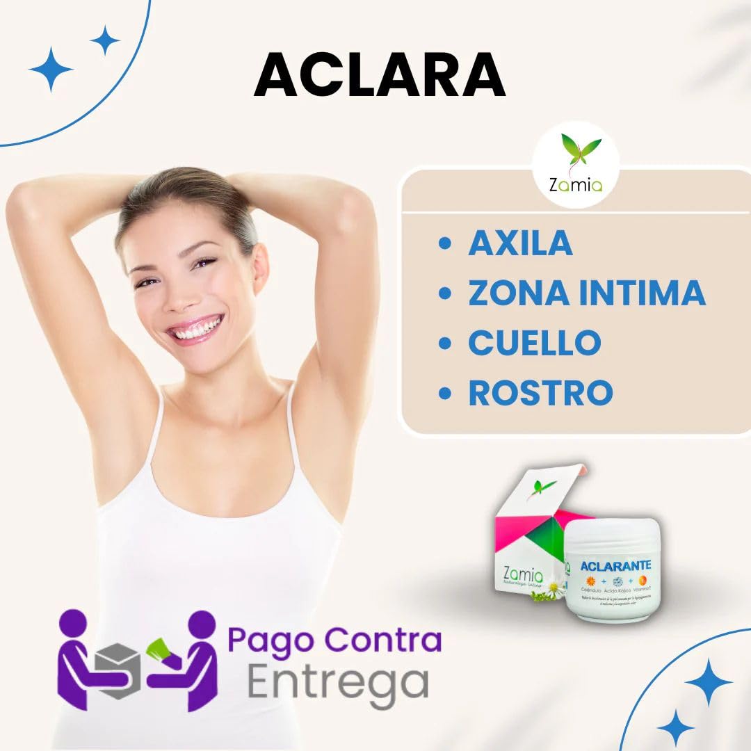 ✨Zamia Crema Aclarante: Despídete de las manchas y luce una piel uniforme🌸