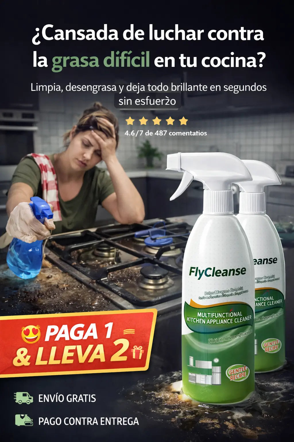 ✨¡FlyCleanse Cocina Impecable en Segundos!🧼