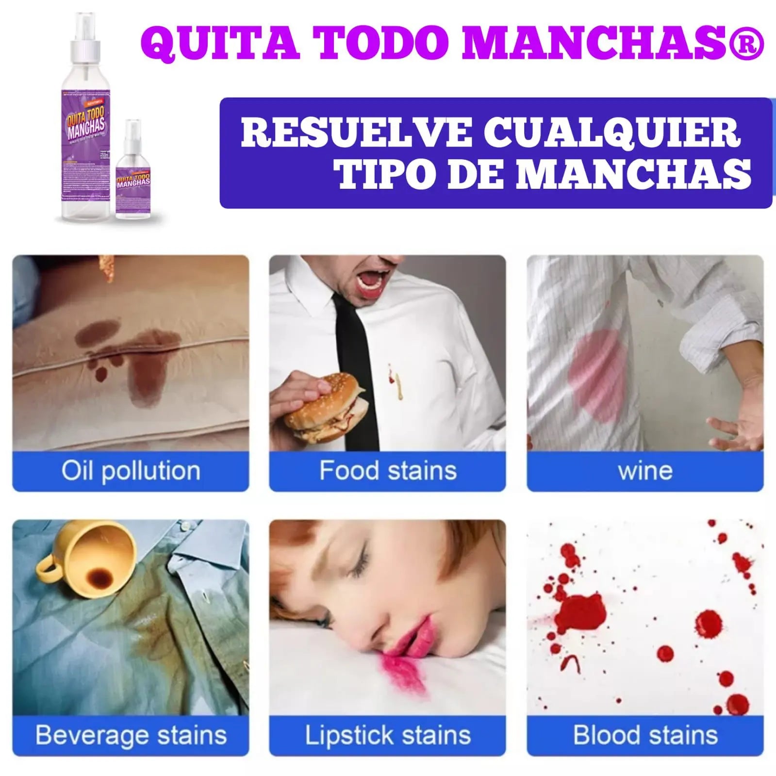 ✨Quita Todo Manchas 🔥Ni una sola mancha más. (🎁ENVIO GRATIS)