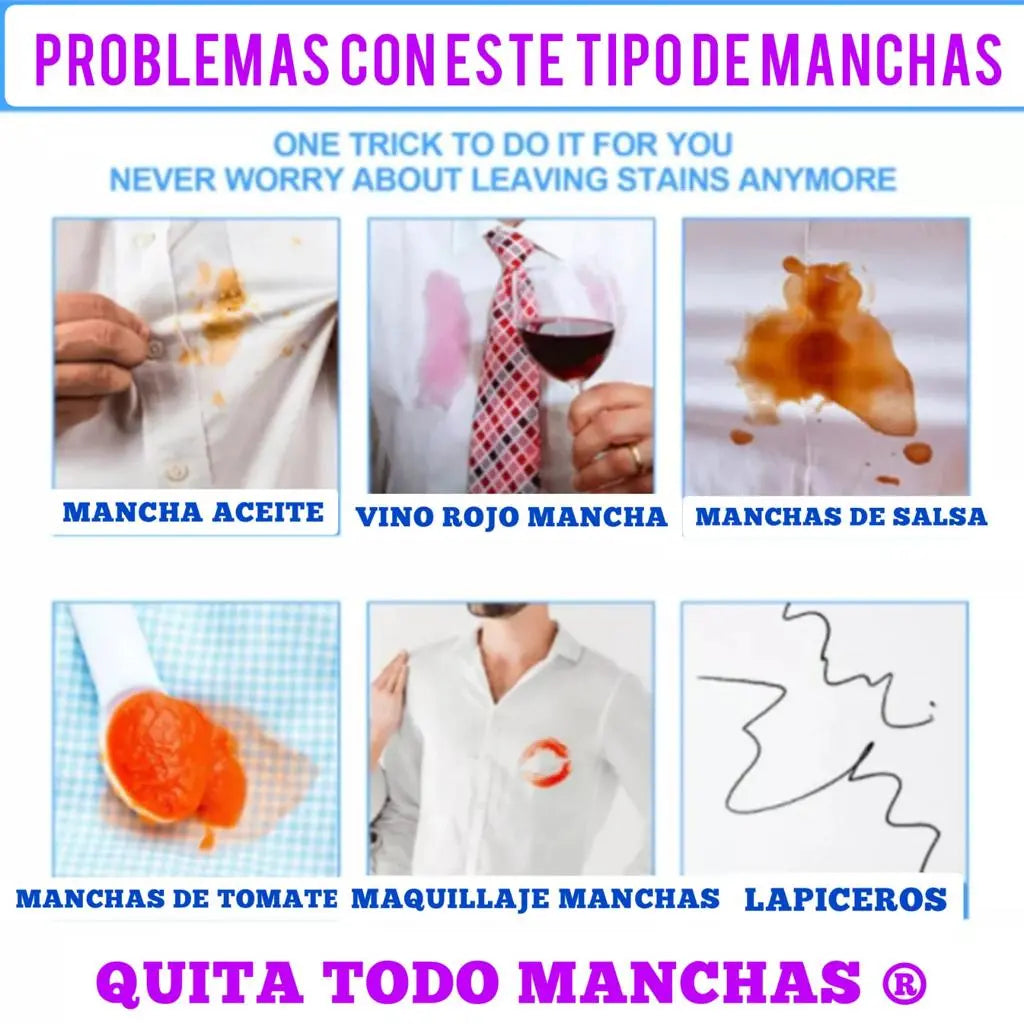 ✨Quita Todo Manchas 🔥Ni una sola mancha más. (🎁ENVIO GRATIS)