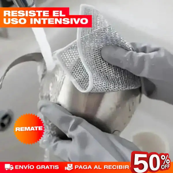 ✨Set X10 Paños Mágicos Con Acero Inoxidable 🚫🧽